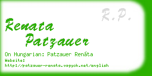 renata patzauer business card